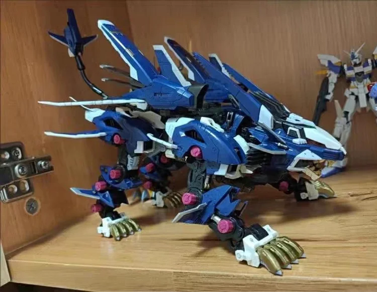 BT Building Blocks ZOIDS RZ-041 Liger ZERO Jager Blue Lion 1:72 Scale Full Action Plastic Kit Assemble Model Birthday Gifts