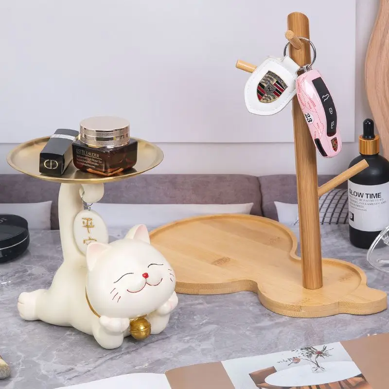 

Zhaocai Cat's entrance key storage decoration, living room, modern prosperous home, desktop decoration, housewarming and gift gi