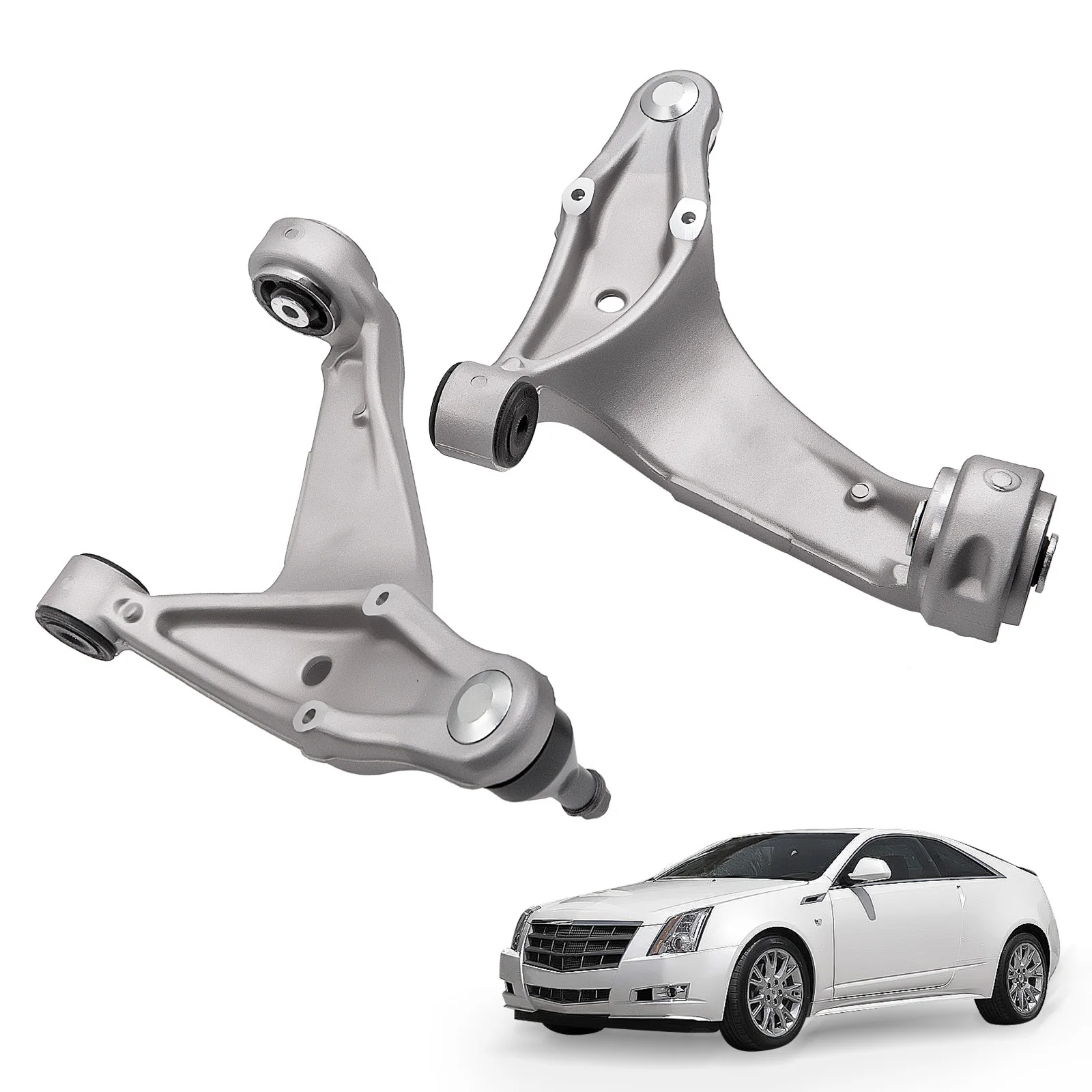 Maxpeedingrods Pair Front Lower Control Arm W/Ball Joint Assembly For Cadillac CTS 2008-2015 RWD 20804093 20804094 CMS501285