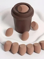 50pcs/pack Mini Makeup Sponge, Beauty Sponge,  Blending Sponge, Flawless For Liquid,  Dry And Wet Dual Use Makeup Cream 6