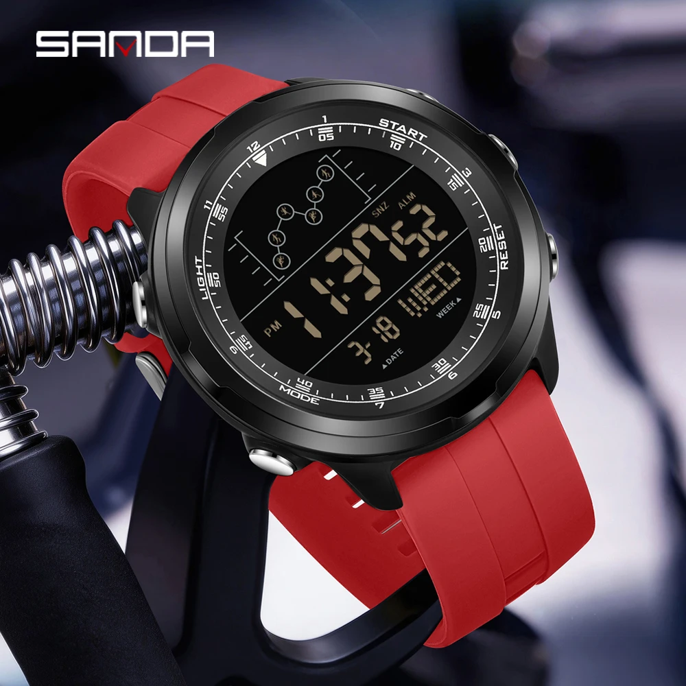 

SANDA 2026 Digital Watch Men Military Army Sport Wristwatch Top Brand Luxury LED Stopwatch Waterproof Male Electronic Clock Gift