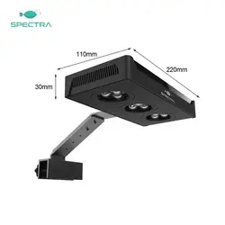 Spectra Nano 029 Led Aquarium Light Timing ON-OFF 30W Saltwater Lighting with Touch Control for Coral Reef Fish Tank