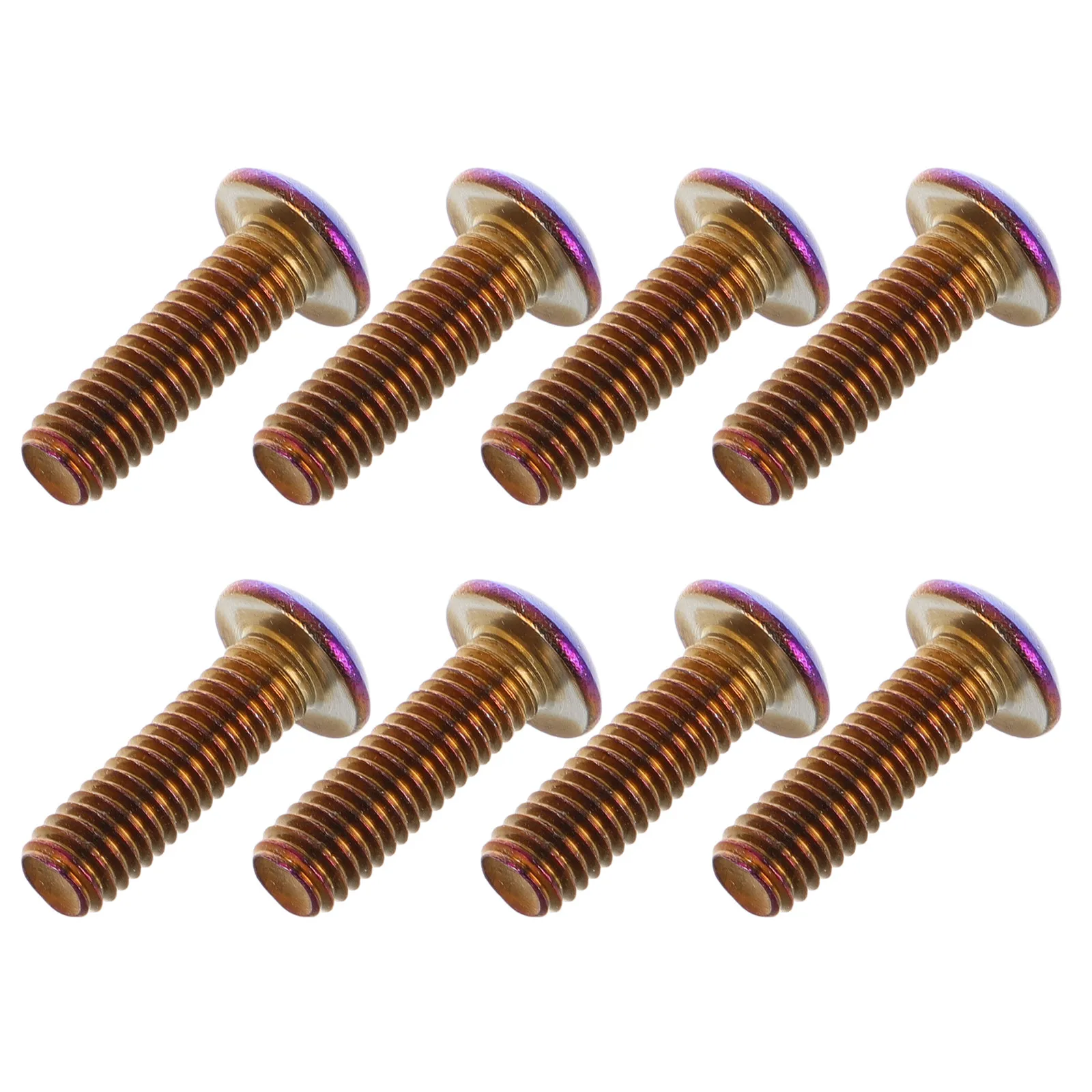 8Pcs Colorful Baked Blue M5x0.8 Round Steering Wheel Screws Car Racing Modified Parts Easy Install Secure Fixing Racing Steering