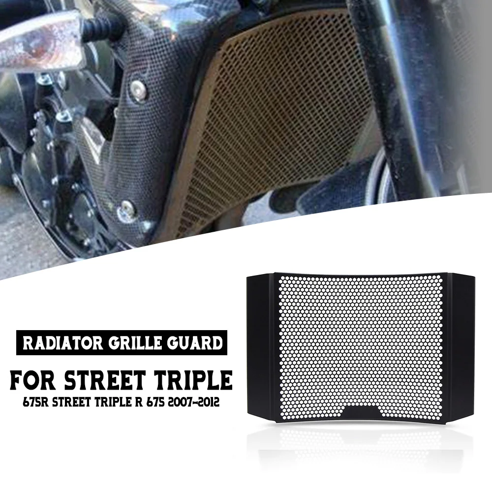 

For Street Triple 675R Street Triple R 675 2007 2008 2009 2010 2011 2012 Radiator Grill Cover Guards Cooler Cover Protecter