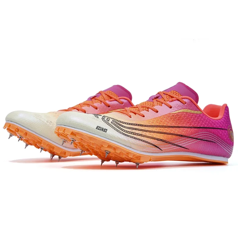 Kzansi Wing Men Women Track Field Training Shoes Lightweight Cleat Speed Athlete Running Spikes Shoes Profession Sprint Sneakers