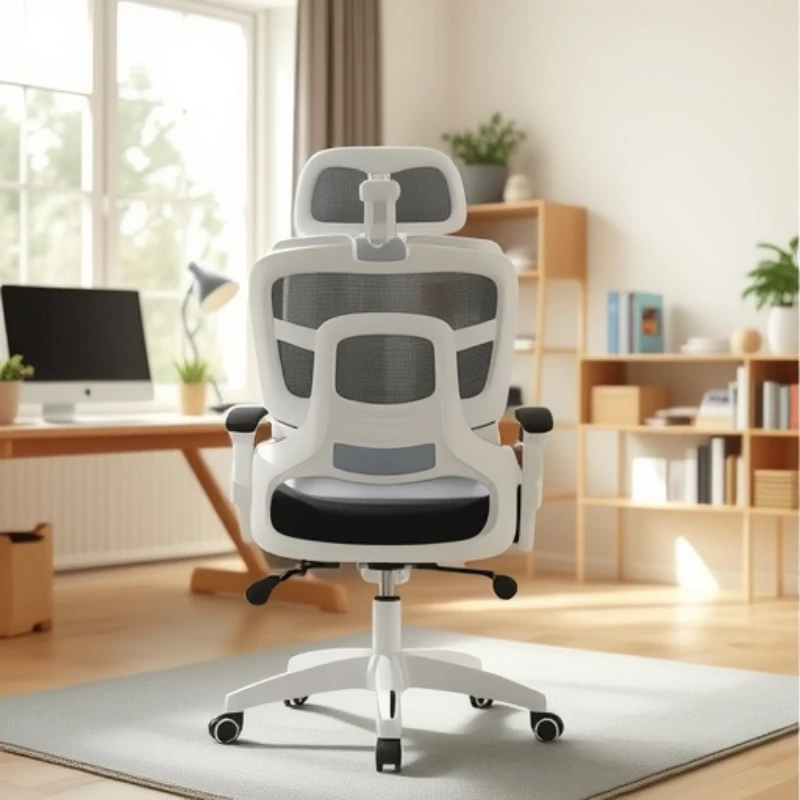 

Recumbent waist ergonomic dormitory swivel chair study office sedentary office mesh breathable mattress
