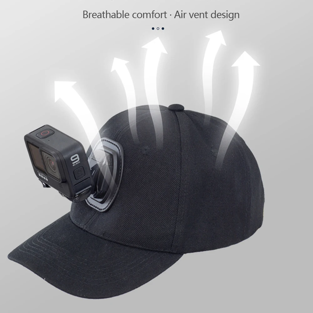 Verstellbare Canvas-Sonnenhutkappe für Gopro Hero 12 11 10 9 8 7 6 5 4 3 insta360 x3 x2 Eken SJCAM DJI OSMO Sport Action-Kamera – Detail 4