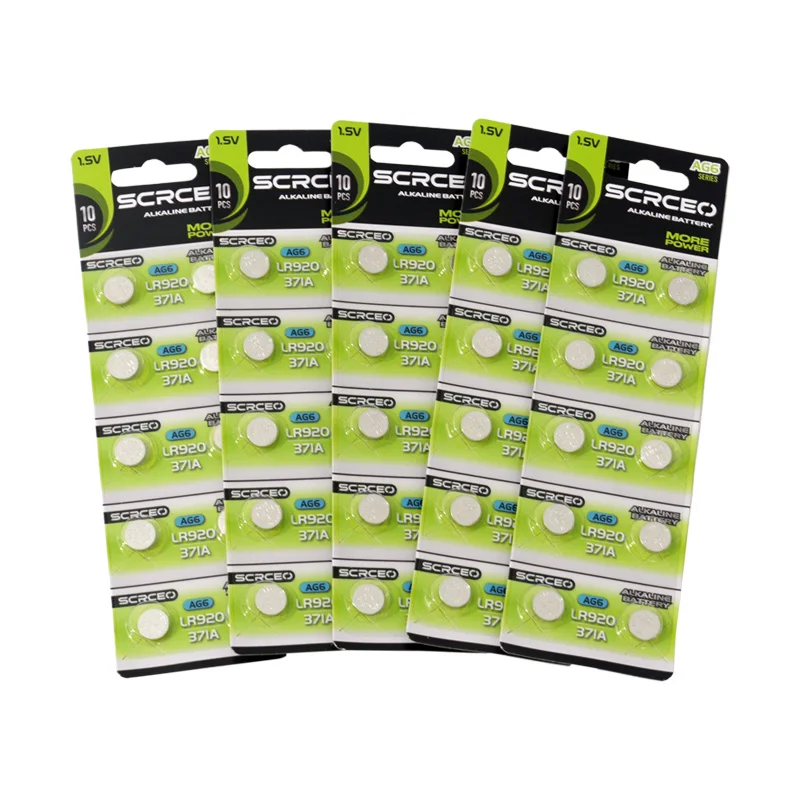 2-10PCS 1.55V AG6 371 SR920SW LR920 SR927 171 370 L921 LR69 SR920 Button Batteries For Watch Toys Remote Cell Coin Battery