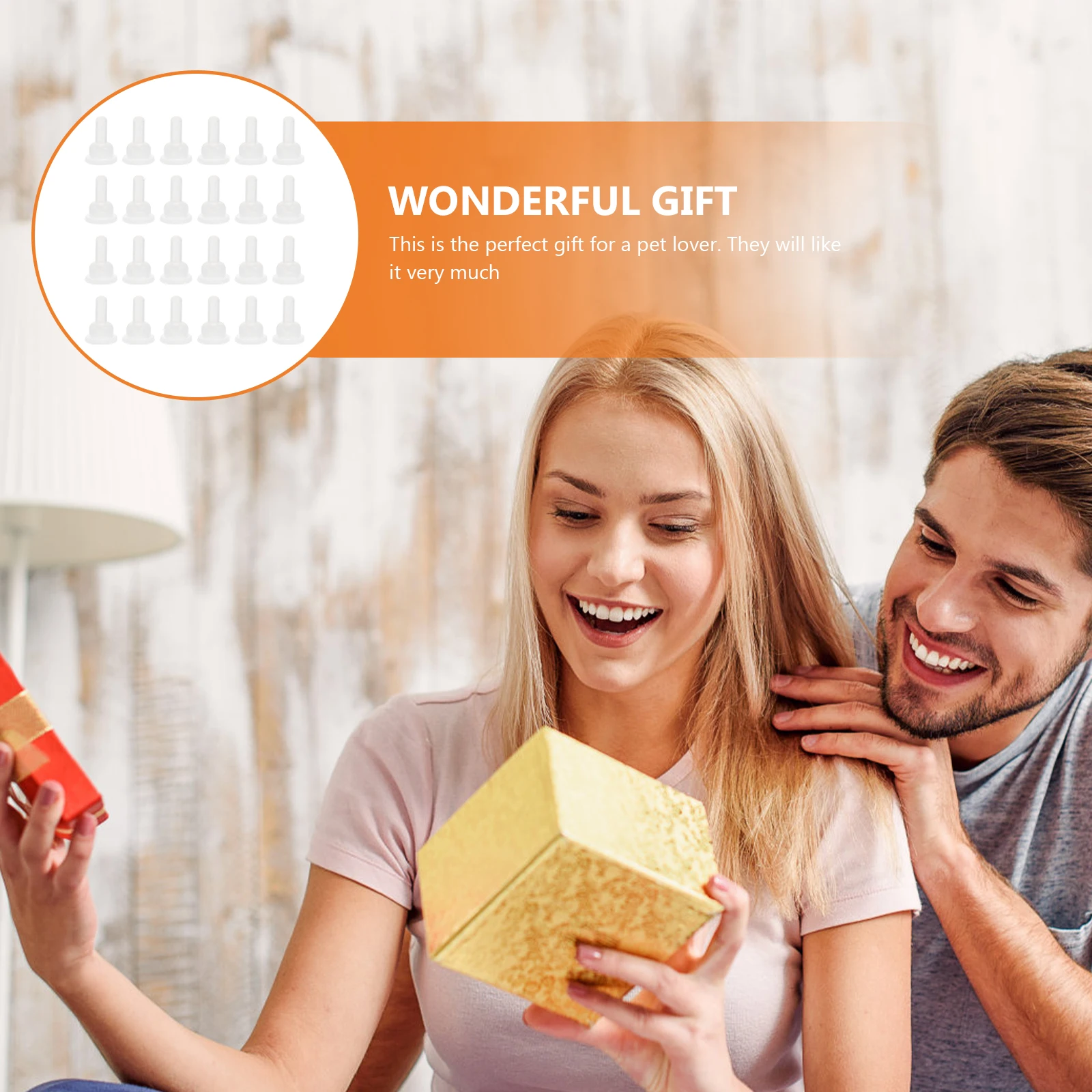 

40Pcs Silicone Pet Nurser Nipples Feeding Pacifiers Soft Replacement for Rabbit Chinchilla Pet Nursing Supplies