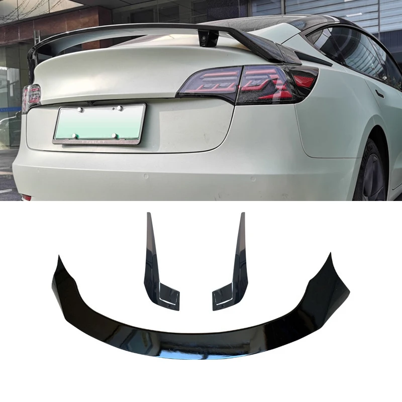 For Tesla Model 3 Sports Surround Kit, Rear Lip Sports Version, Rear Wing Modification, Exterior Decoration