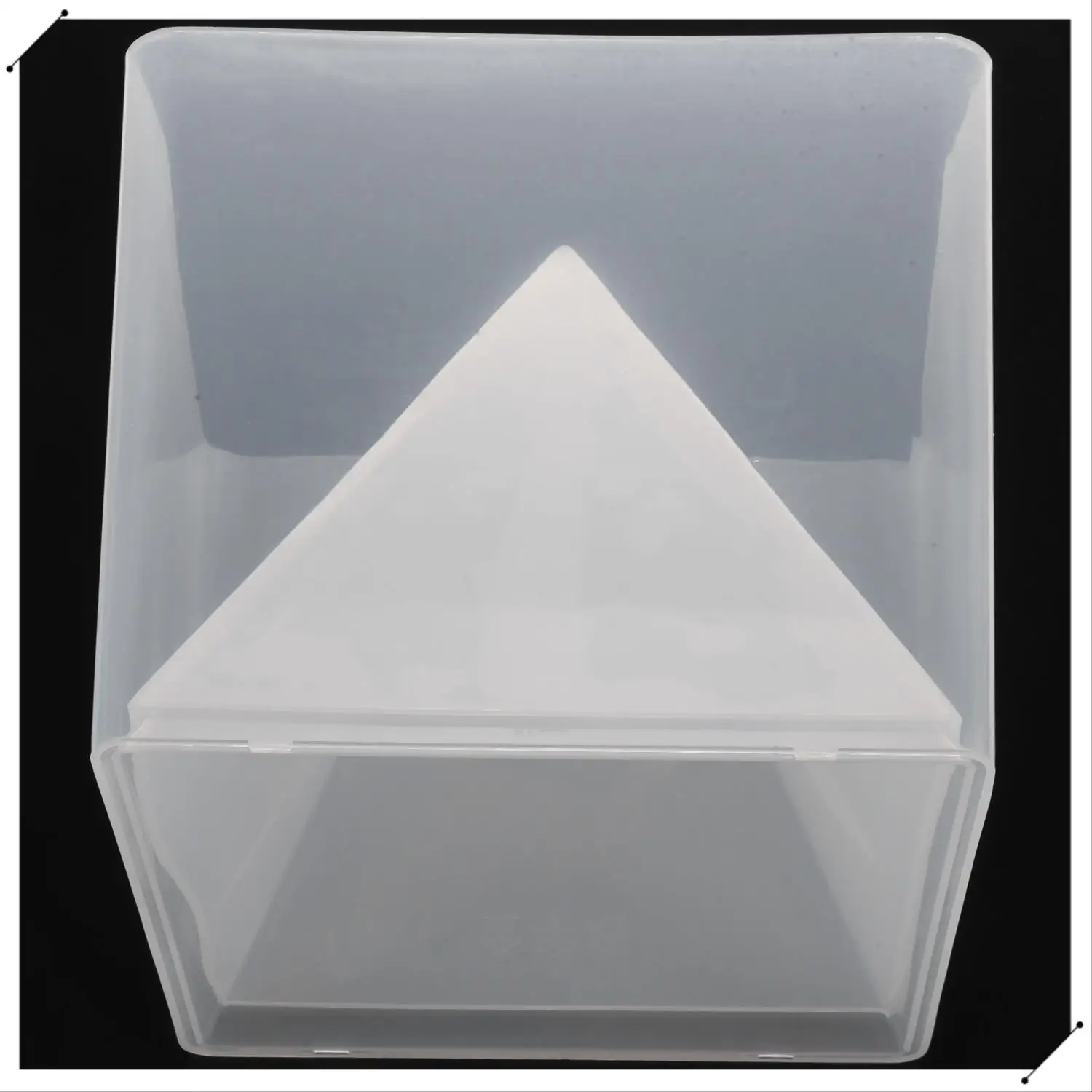 Super Pyramid Silicone Mould Resin Craft Jewelry Crystal Mold With Plastic Frame Jewelry Crafts Resin Molds