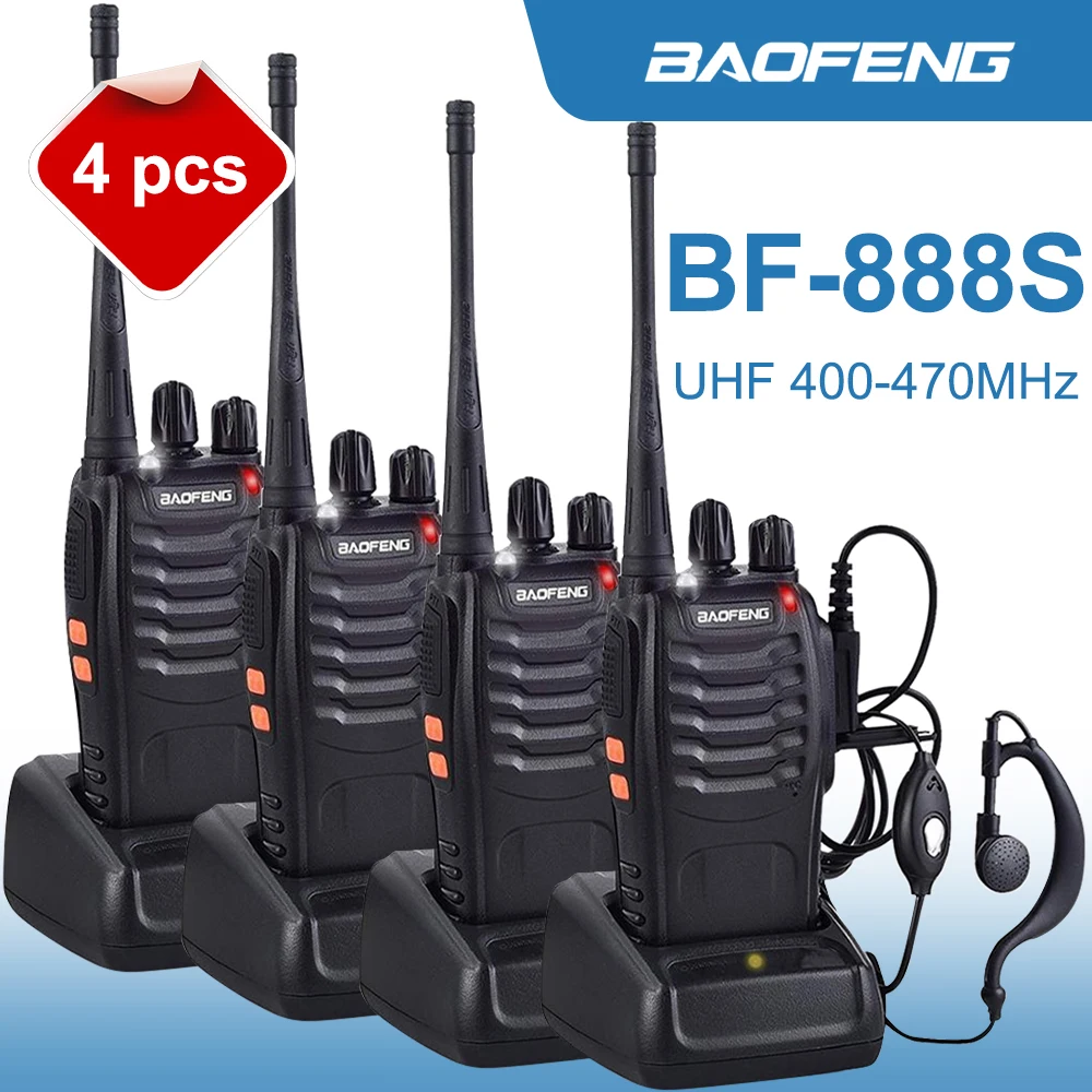 Baofeng BF888S walkie Hangosfilm Eredeti írásmű 5W BF-888S 5KM UHF 400-470MHZ Adóvevőkészülék Maroktelefon Két Mód Rádióadó BF 888S Házi telefon