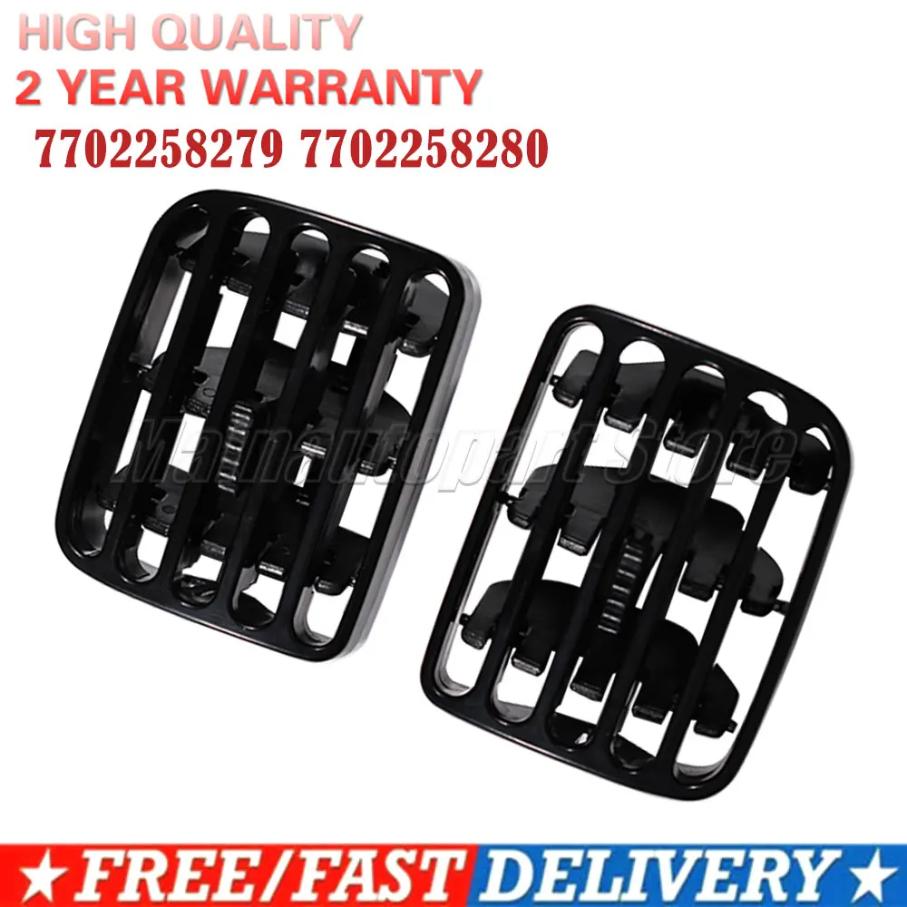 Car Left & Right Dashboard Air Conditioner Air Vent Outlet Grille For Renault Clio II 2 2001-2006 7702258375 7702258279