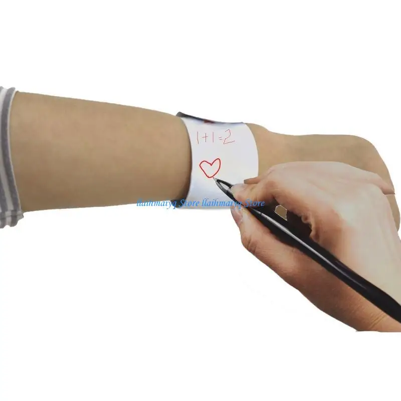 573B 30Pcs/set White Slap Bracelets Blank Wristbands DIY Painting Party School Prizes Gifts School Party