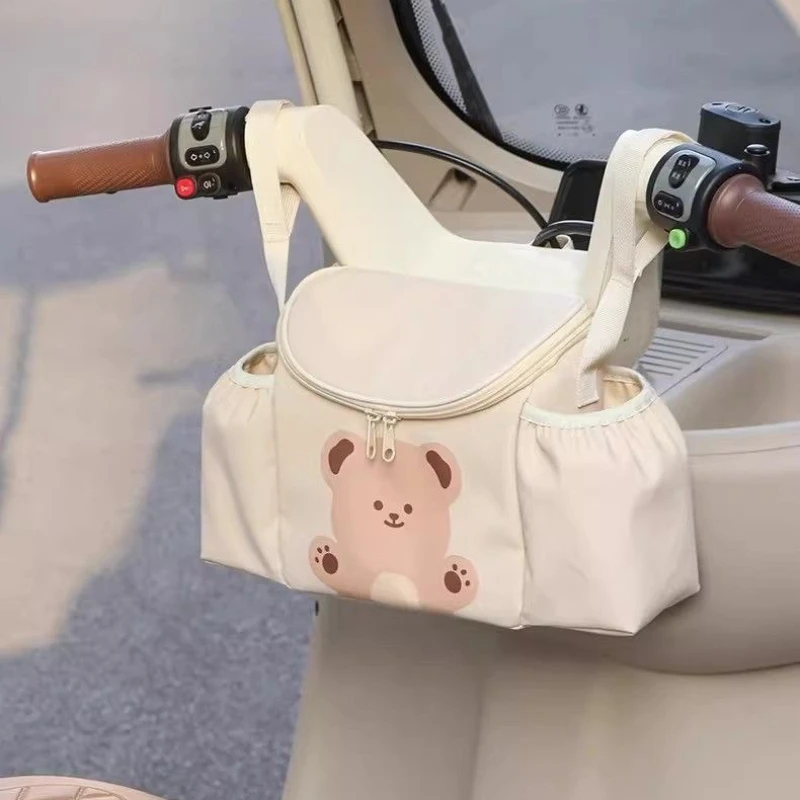 New Electric Vehicle Tricycle Trailer Stroller Front Storage Bag Multi-functional Car Storage Box Waterproof and Sunscreen