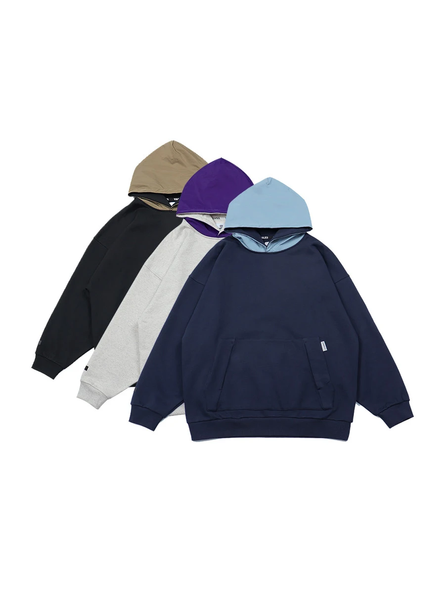 Japanese Outdoor Functional Windproof Hoodie Loose Casual Long Sleeved Hooded Sweatshirt