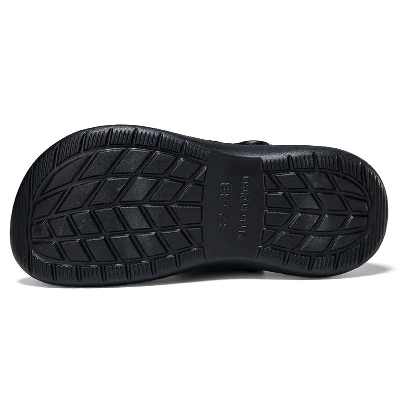 Zapatillas deportivas informales para hombre y mujer, zuecos de playa, zapatos de agua blancos y negros, talla 35-48