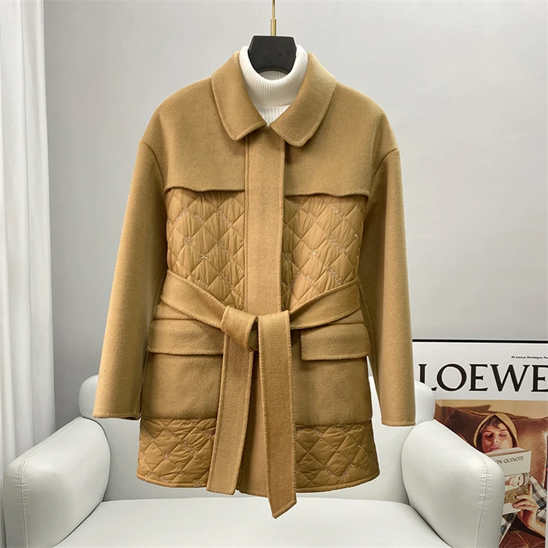 

Aorice Women Winter Wool Blends Coat Jacket New Femail Girl's Cotton Parka Trench CT290