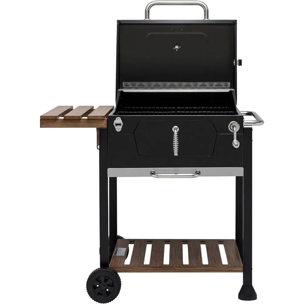 Kitchen Tools Garden and Backyard Grilling BBQ Grill 24-Inch Charcoal Grill Perfect for Outdoor Patio Medium Camping Black Stand