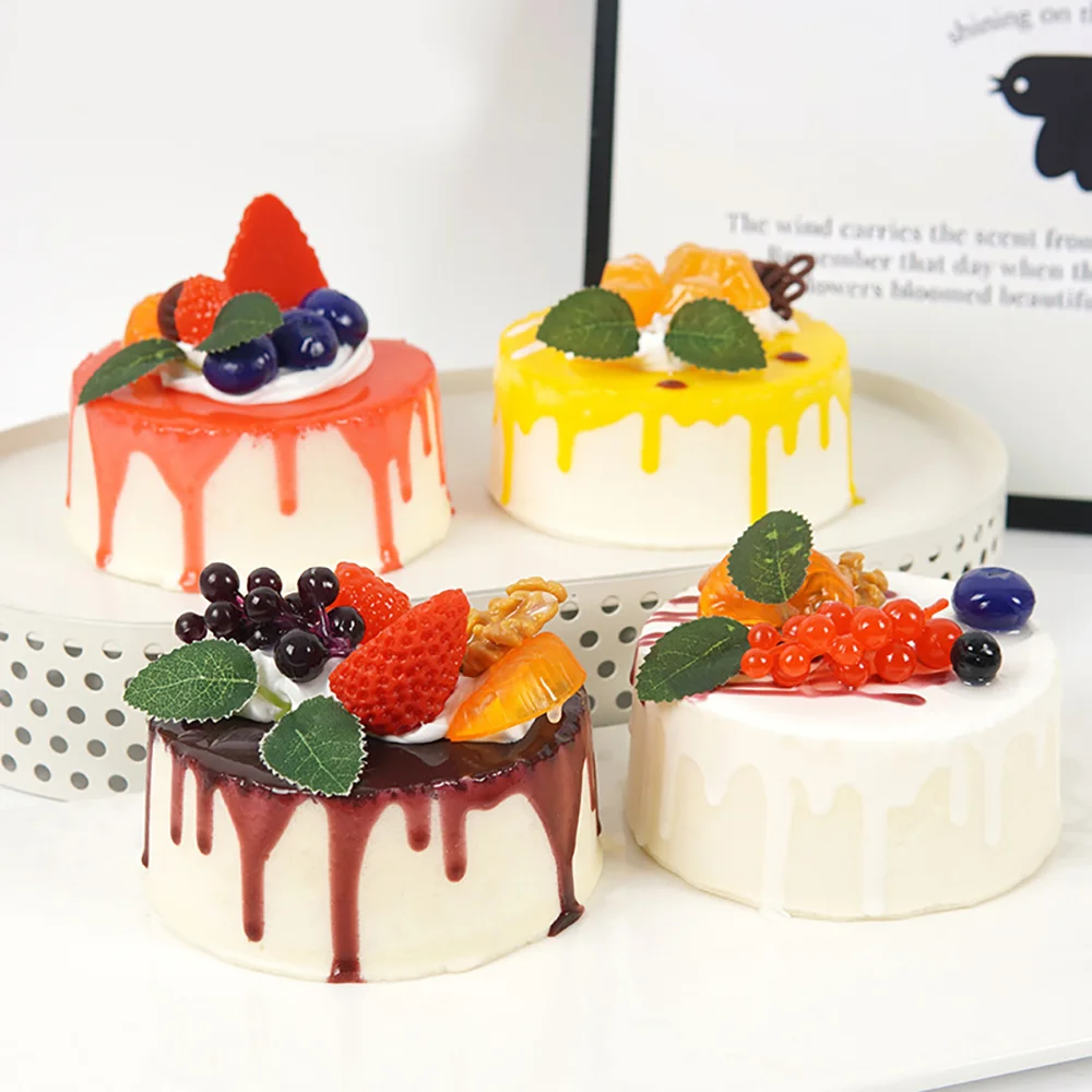 1pc Simulated Round Mousse Cake Soft Mold For Stress Relief Daily Pressure Release Slow Rebound Children Party Simulation Toy.