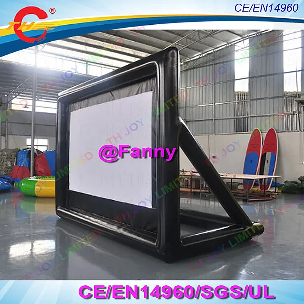 120/150/170 inch 16:9 pvc inflatable projector screen inflatable movie screen for outdoor projection advertising