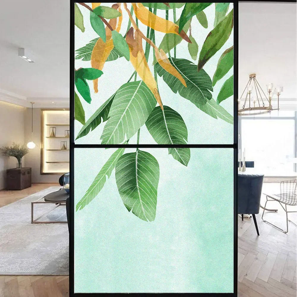 Static Cling Window Film Privacy  Non Adhesive Glass Sticker Heat Control  Window Coverings Window Tint for Homedecor