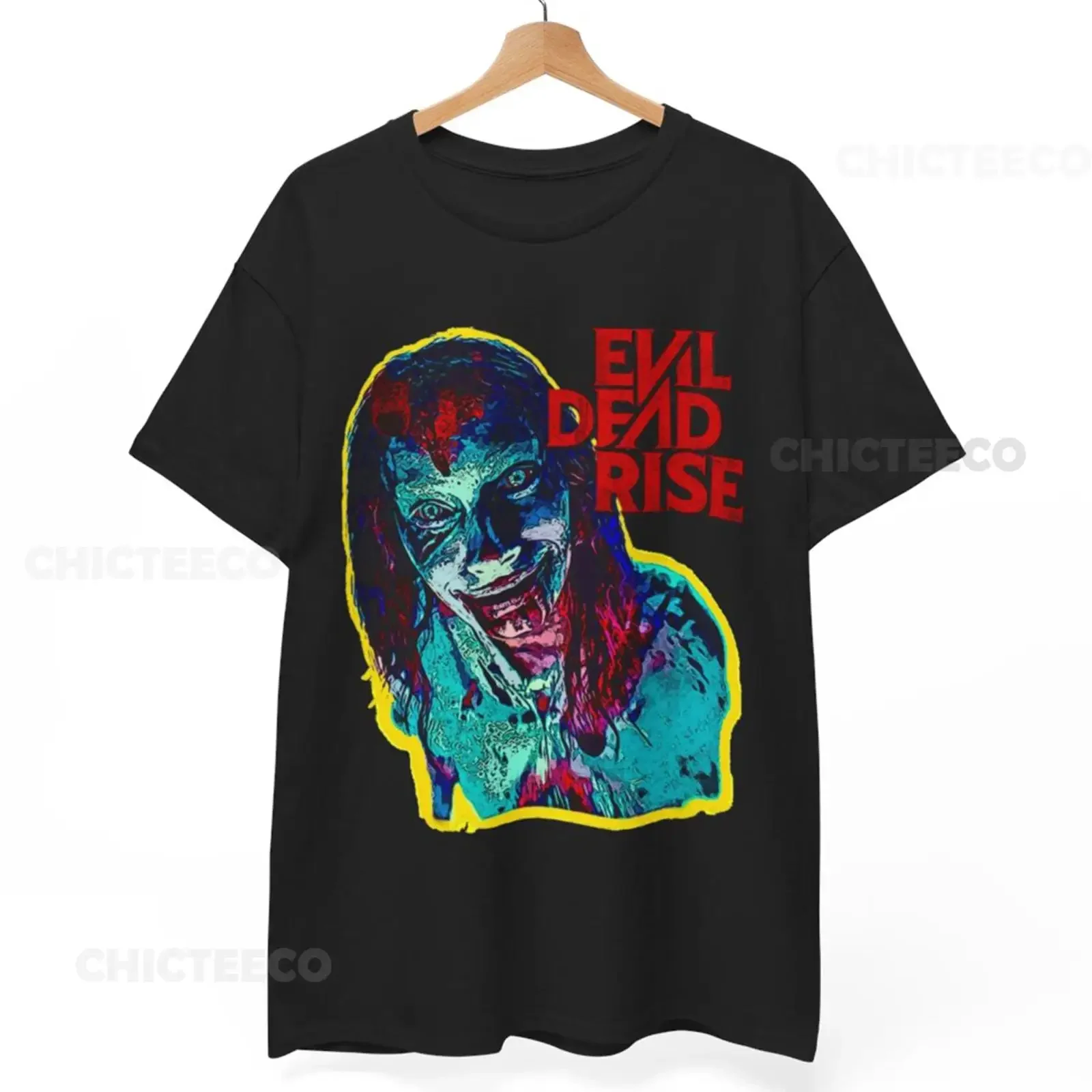 Evil Dead Rise Soft T Shirt Movie Poster tee vintage Washed Versatile fashion Stretched homme designer clothes Breathable