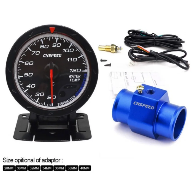 5 pezzi modifica auto da corsa temperatura dell'acqua accessori per sensori a tre vie strumento per sensore di temperatura dell'acqua da 26-40MM