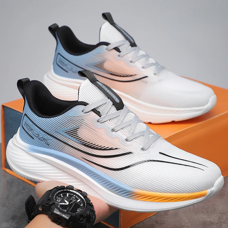 

Men's Shoes Breathable All-match Mesh Shoes Casual Sports Trendy Shoes Men's All-match Wear-resistant Running Shoes for Men