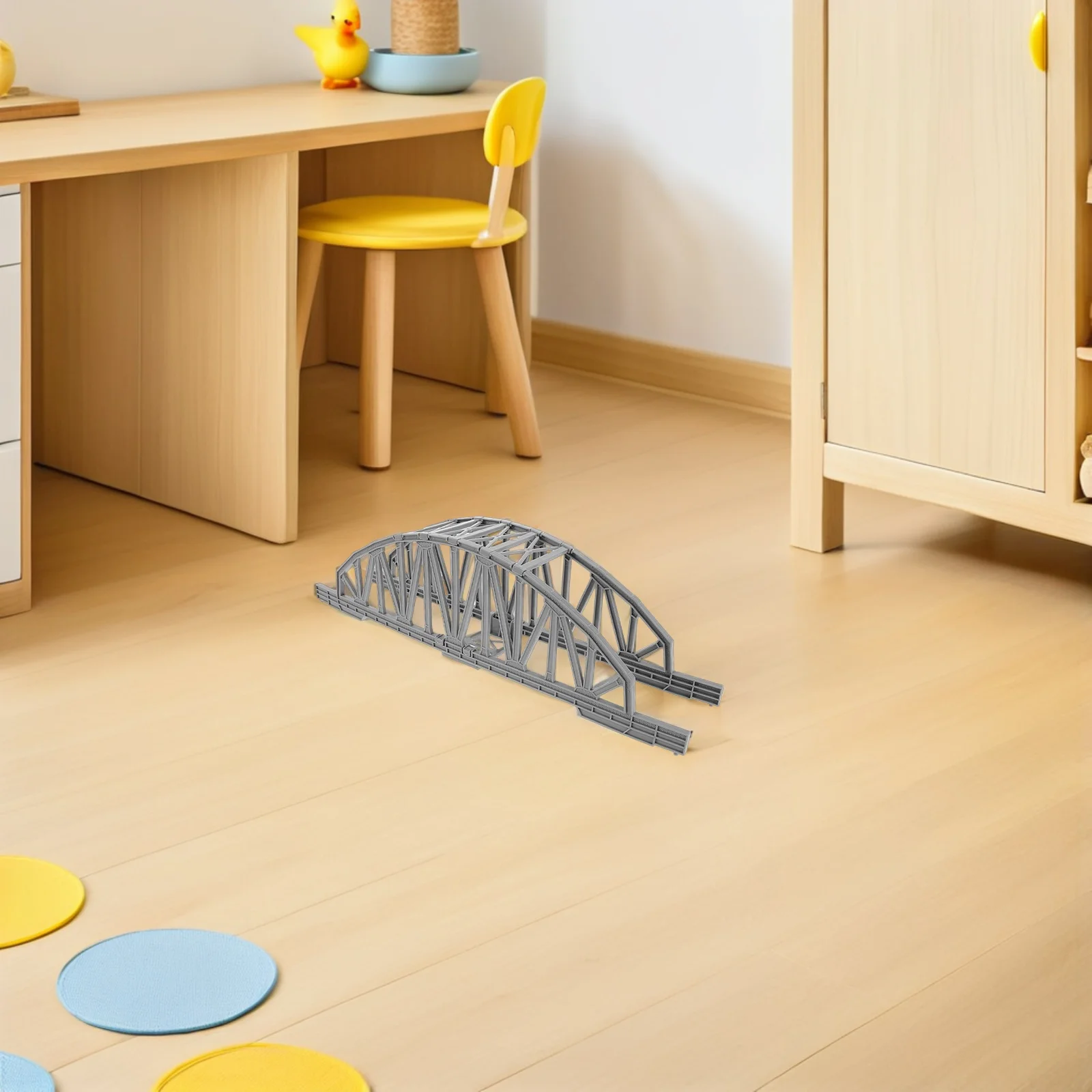 Simulação ponte ferroviária de plástico trem pista conector para crianças diy layout trem ponte acessórios criança sistema pista parte