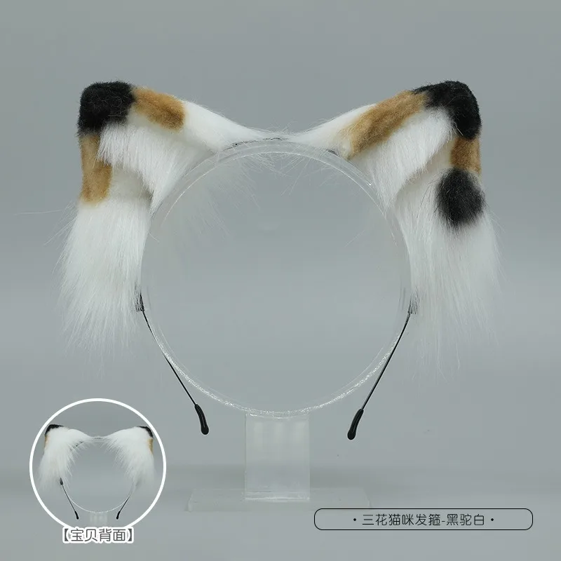New styl Animal Cute Plush Fox Cat Ears Gothic Headband Lolita Ears Headwear Furry Artificial Cosplay Christmas Hair Accessories