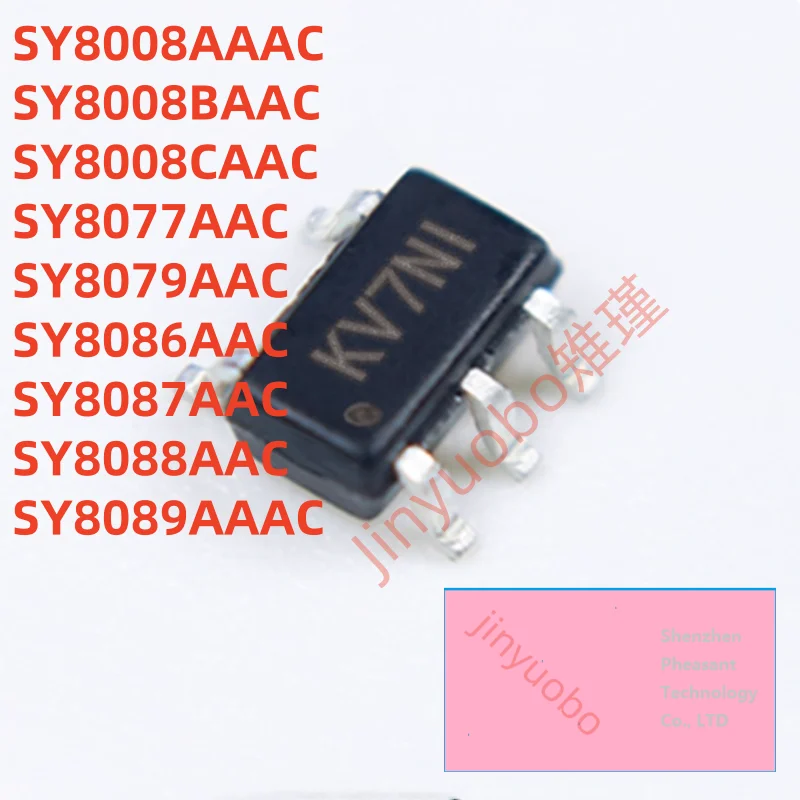 10개 SY8008AAAC SY8008BAAC SY8008CAAC SY8077AAC SY8086AAC SY8087AAC SY8088AAC SY8089AAAC SOT-23 칩셋