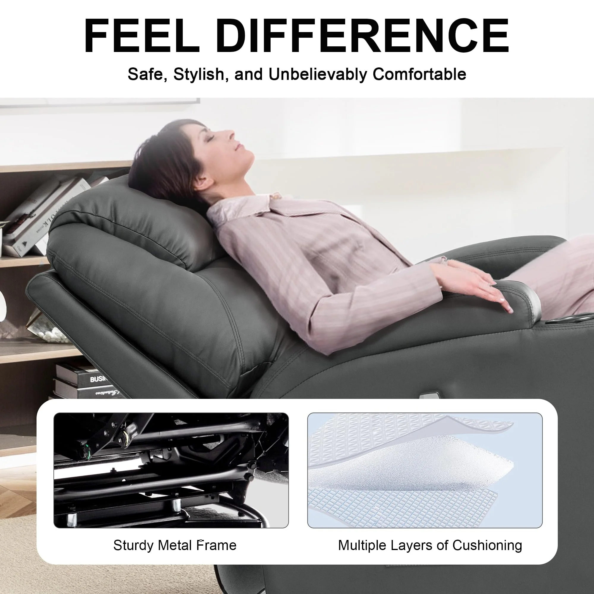 حار الطاقة الكهربائية رفع كرسي كرسي رفع كرسي غرفة المعيشة الأرائك تدليك الجلود كرسي أريكة كرسي كبار السن #3