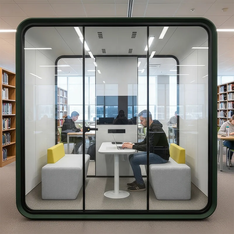 Lightweight Portable Soundproof Booth Easy Carry Acoustic Work Pod Customized Color Matching For Temporary Office Event Use