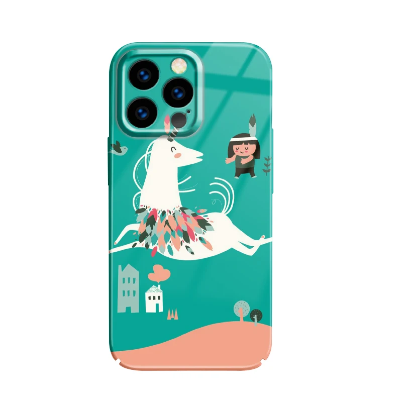 cute luxury phone case para aesthetic for iPhone 14 11 15 13 12 xs Pro Max xr x plus Cute Cartoon Full package protective cover