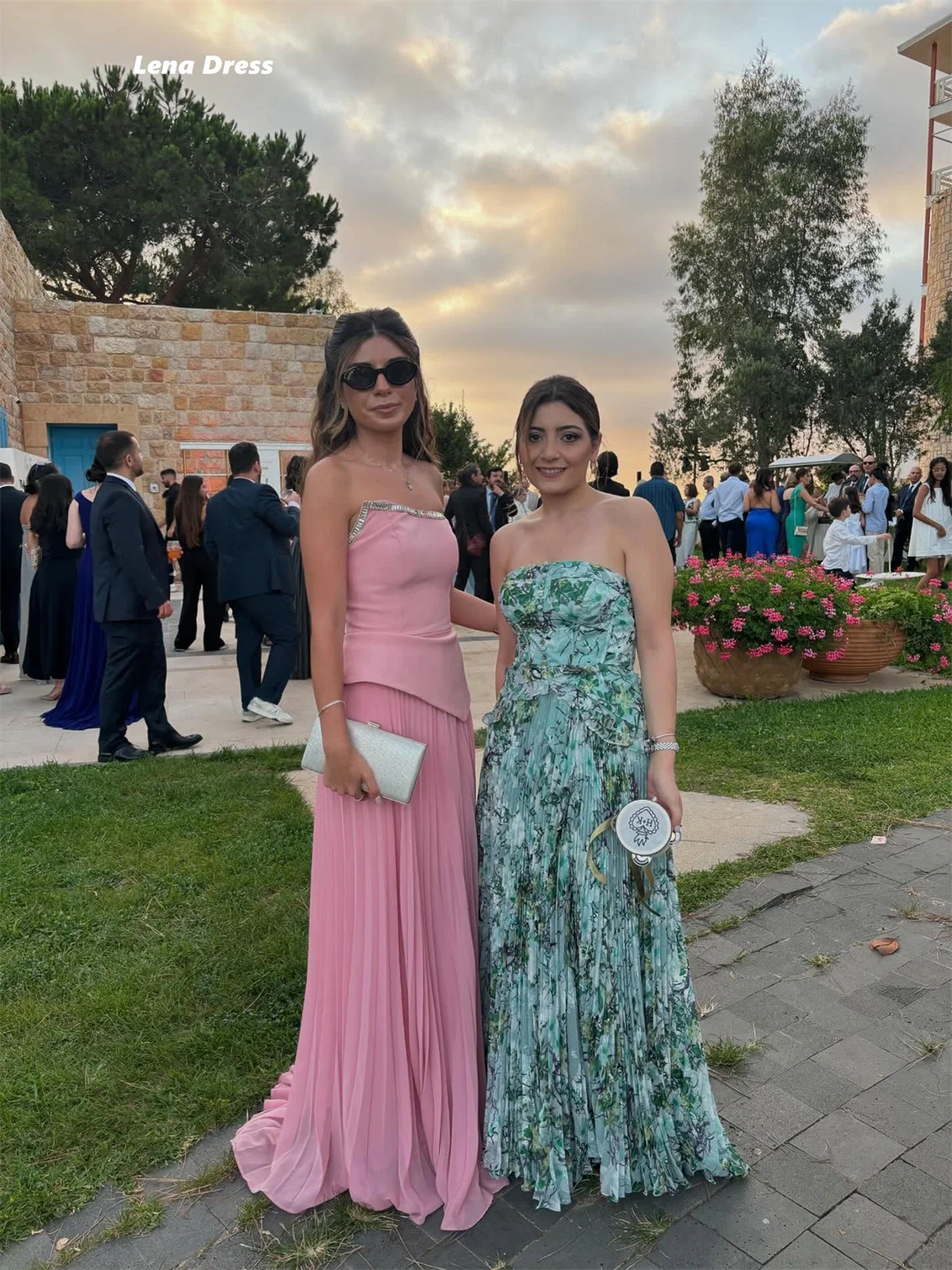 فساتين حفلات أنيقة باللون الوردي للمرأة الزفاف على شكل حرف a بدون أكمام فساتين لحضور الحفلات الموسيقية 2025 فساتين سهرة فاخرة فستان فاخر مخصص