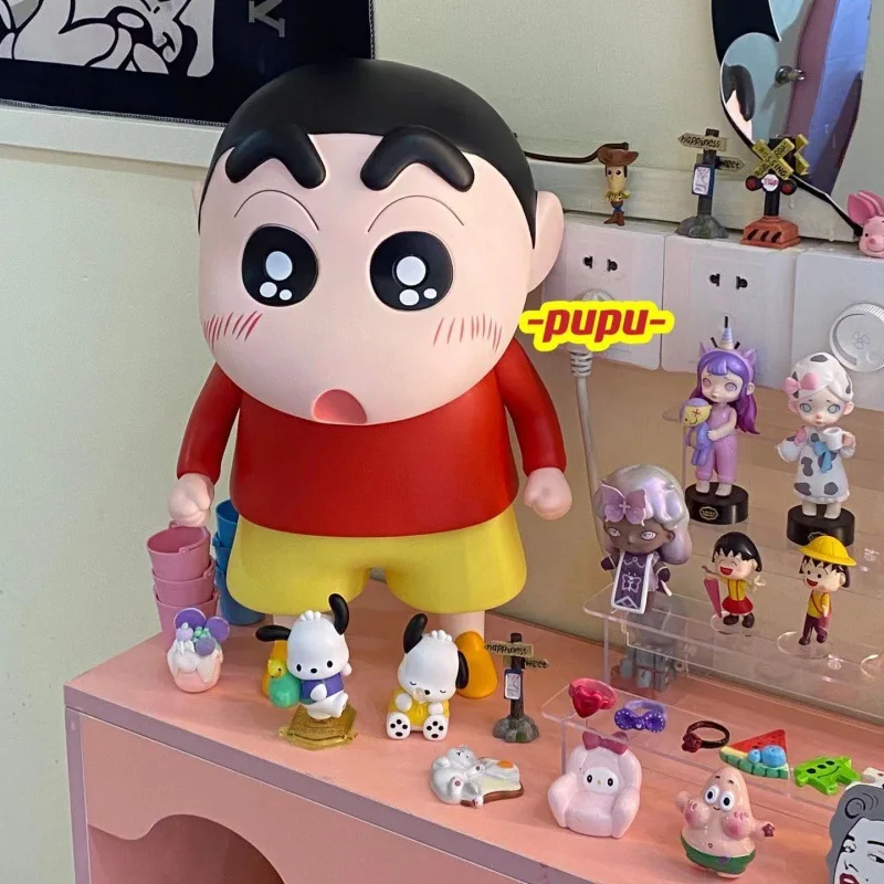 Daily Crayon Shin-Chan Hand Do Large Xiaoxin And  Xiaobai Cartoon Figure Living Room Tabletop Decoration Cute Doll Birthday Gift