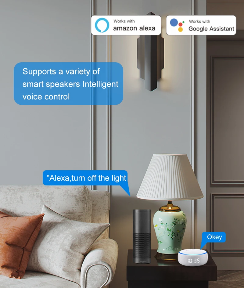 Tuya WiFi Smart-Stecker EU 20A Energiemonitoring Timer-Steckdose App- & Sprachsteuerung Smart Life Kompatibel mit Alexa Google Home – Detail 5