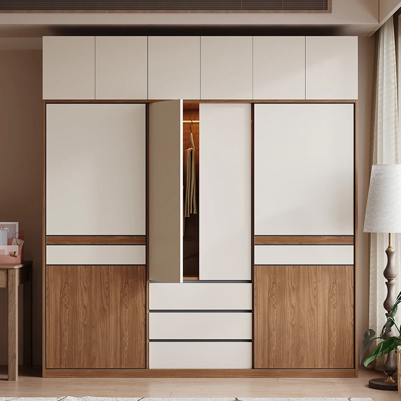 

dq-Customizable Bedroom Furniture Set Convertible Freestanding Closet Organizers System with Mirror Wardrobe Armoire Planner%