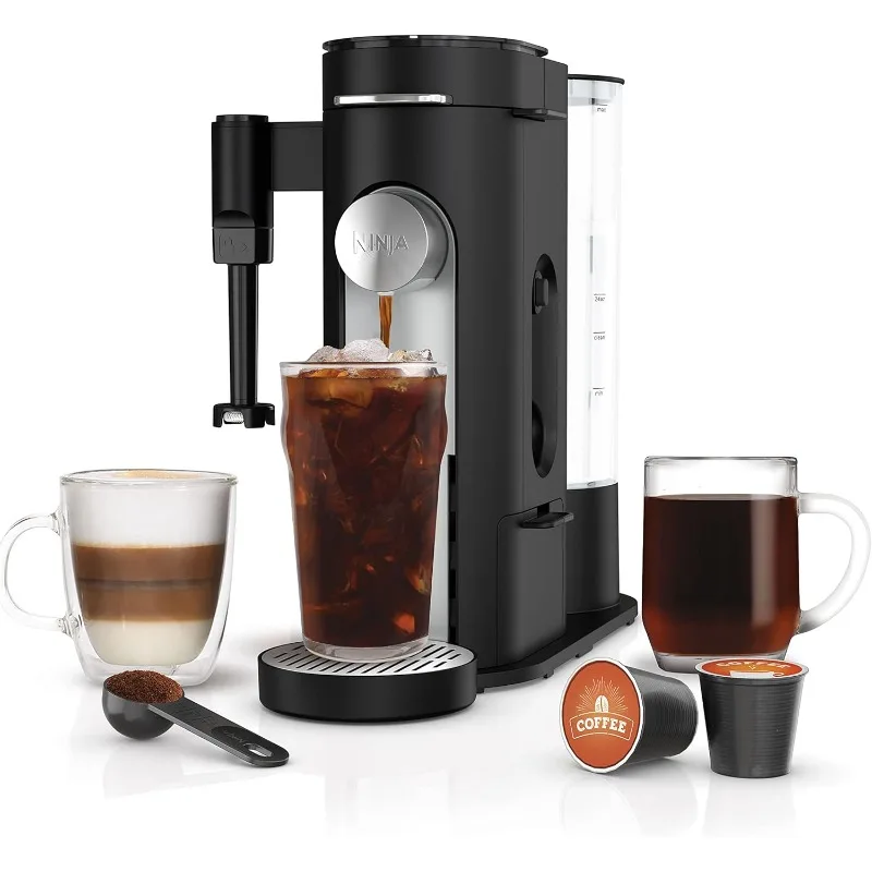 

Ninja PB051 Pod & Grounds Specialty Single-Serve Coffee Maker, K-Cup Pod Compatible, Brews Grounds, Compact Design