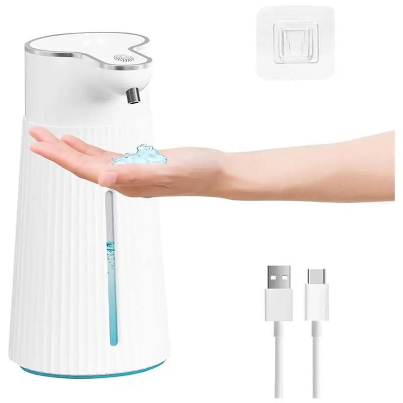 

FIZP Automatic Soap Dispenser Automatic Wall Mount Soap Dispenser Soap Dispenser 400Ml USB Rechargeable Electric Soap Dispenser