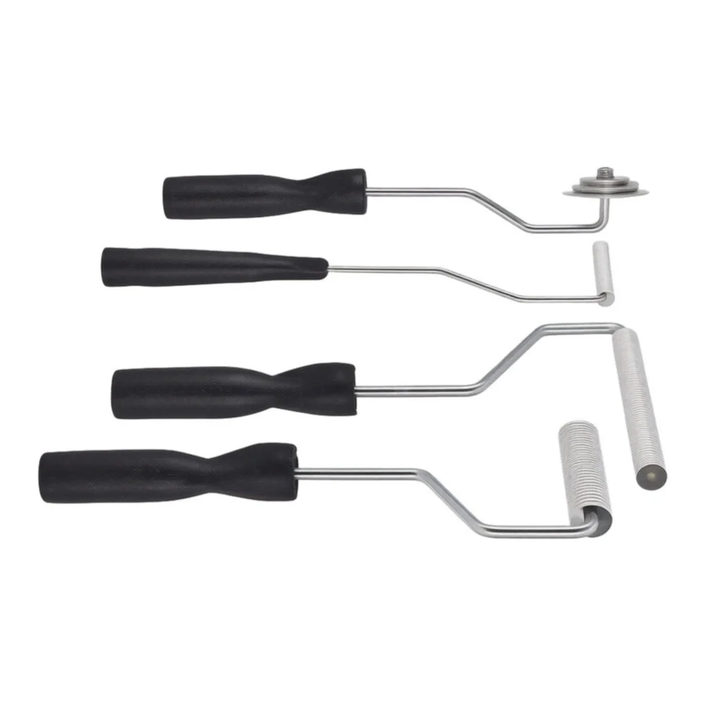 4Pcs Fiberglass Roller Tools Kit Fiberglass Resin Laminating Bubble Roller Set For Tub Shower Bathtub Boat Repair