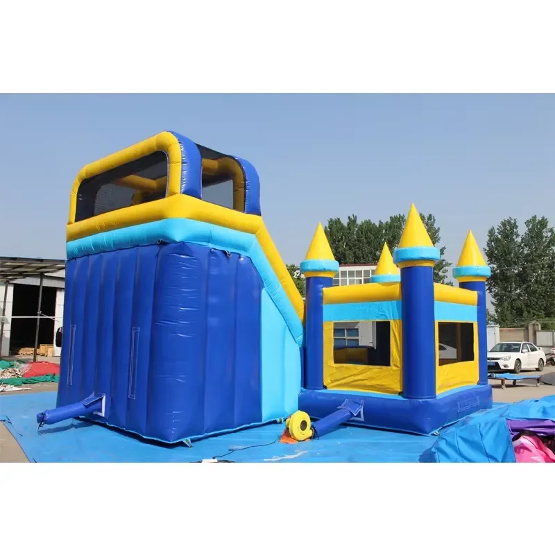 Cheap PVC Commercial Inflatable Bouncing Castle Candyland Bouncy Slide Combo Fun for Kids Customized Color & Size