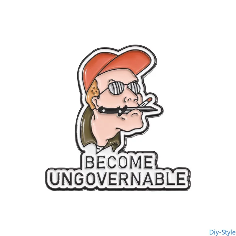 

Character Design Clothing Accessories Backpack Alloy Brooch Badge Enamel Lapel Pins Wholesale