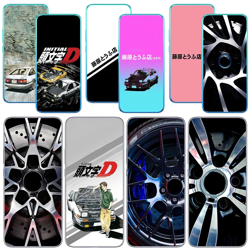 Cartoon Initial D AE86 InitialD Luxury Car for Motorola Moto Edge 50 40 Pro 30 neo 20 Lite Ultra One Fusion E22 G85 Cover Case