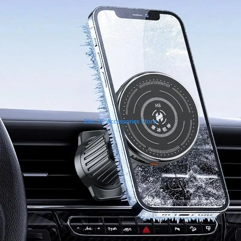 Y51A Handfree Operations Car Phone Holder wtih Cooling Function for Vent Mount