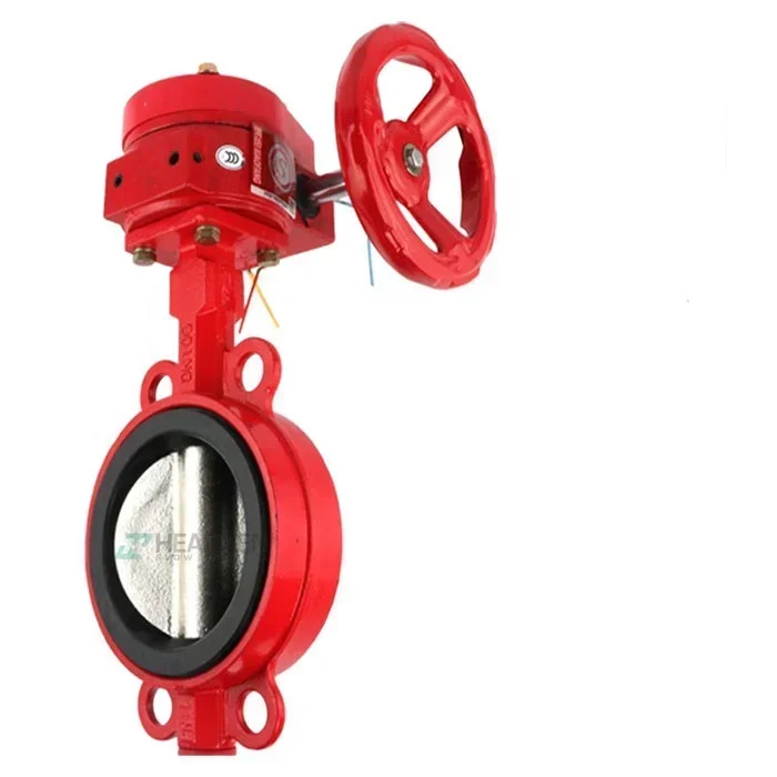 Hearken Soft Sealing Wafer Type Hydrant Fire Fighting Signal Butterfly Valve  for Fire Fighter Systems