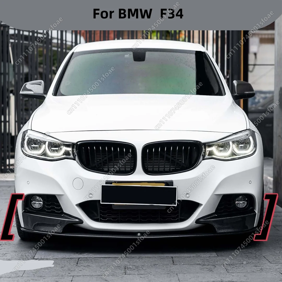 

For BMW 3 Series GT Front Diffuser Splitter 320d 330i 330d 340i 340d 2017-2020 M Sport ABS Bumper Lip Spoiler Lower Body Kit ABS