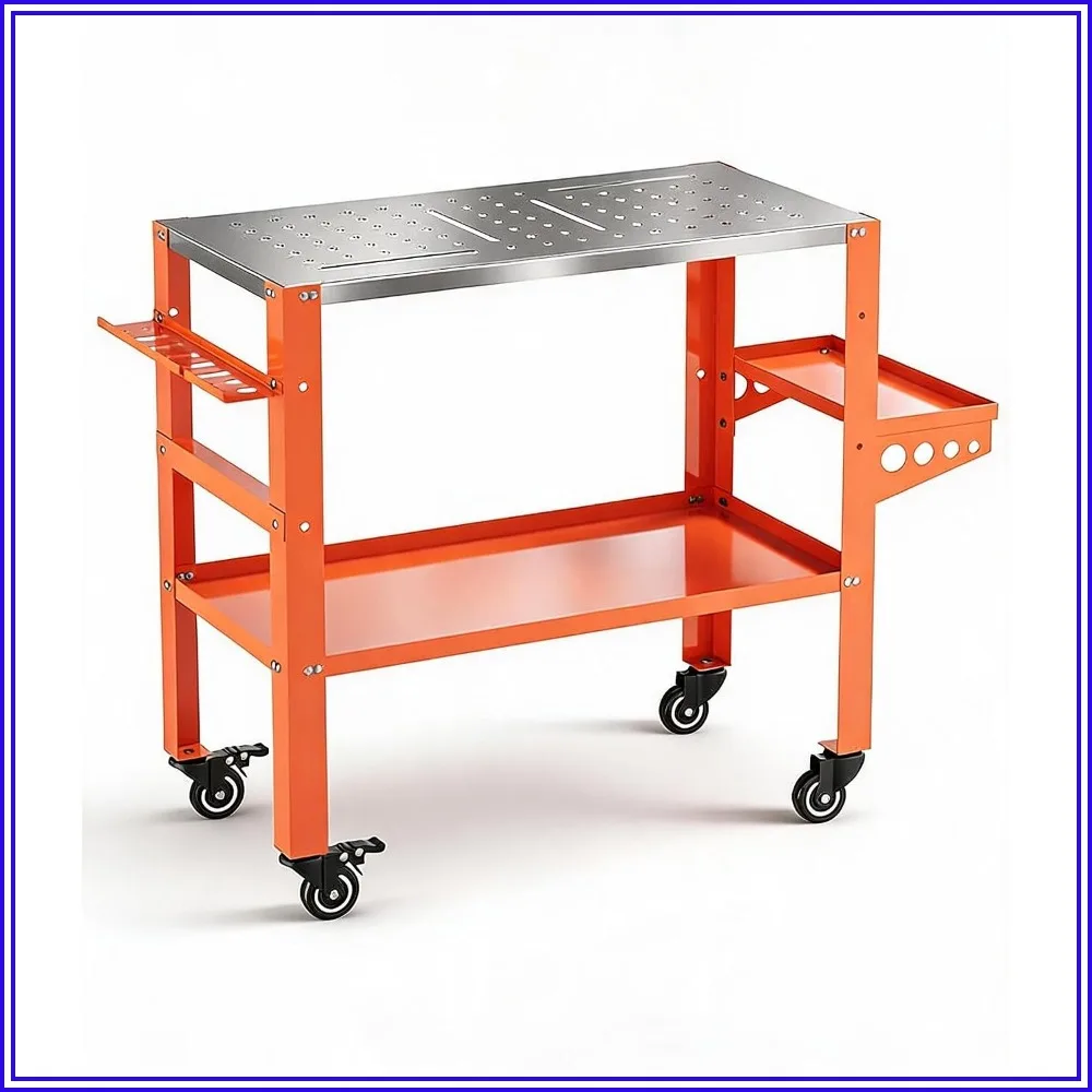 36x18 inch Welding Table 1200 lbs Capacity Heavy Duty Workbench for Shop Garage