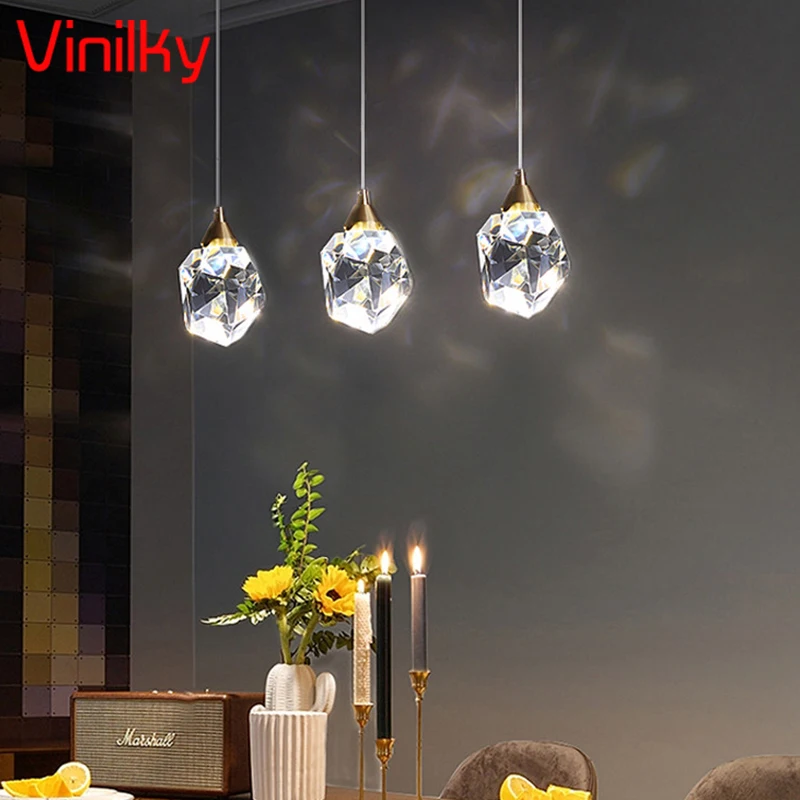 Luxus Kristall Anhänger Lichter Restaurant Decke Kronleuchter Hause Dekoration Kunst Leuchten Diamant Led Wohnzimmer Lampen